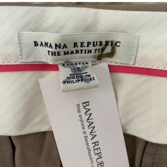 NWT BANANA REPUBLIC Martin Fit Crop Cuffed Pants - Picture 3 of 3